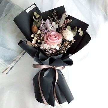 玫瑰 永生 乾燥 花束 情人節禮物 情人節花束 生日花束 乾燥花