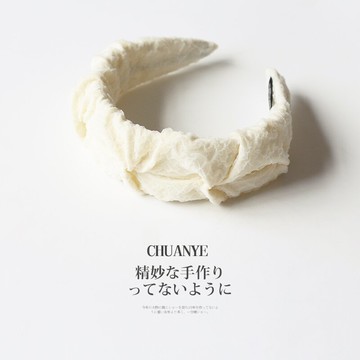 川野歐根紗發箍女2022年新款氣質頭箍日韓簡約高顏值壓發發卡頭飾