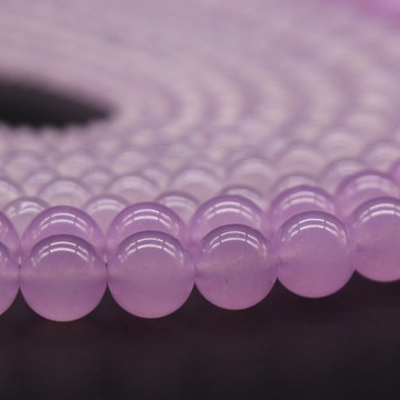KJ--149-爆款紫粉玉髓圓珠散珠子4~12mm DIY手鏈古風發簪頭飾材料批發