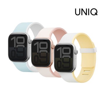UNIQ 新加坡 Revix 4th Apple Watch 雙色矽膠磁吸錶帶42/41/40mm-粉/粉