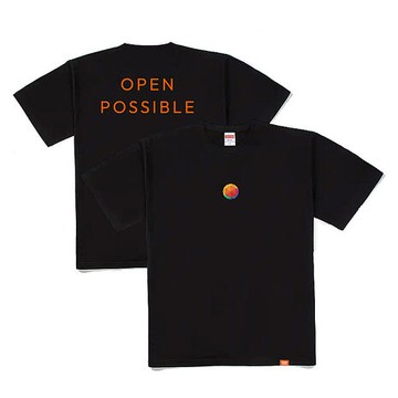Open Possible標準款logoT(男-黑-XL)