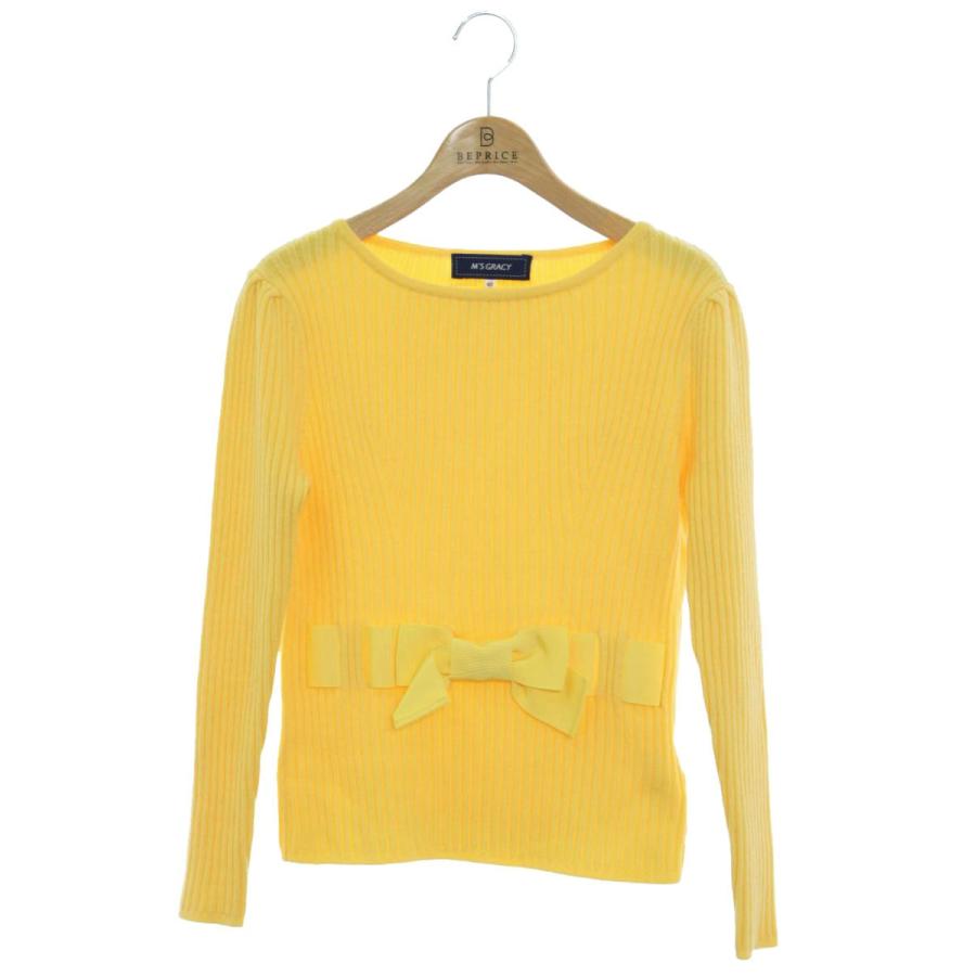 エムズグレイシー 918587 セーター 40 イエロー ウール混 ニット