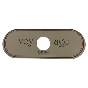 Mega 北歐法式浴室水龍頭瀝水墊 2入組 橢圓深灰綠 納帕皮+聚脂纖維  1組