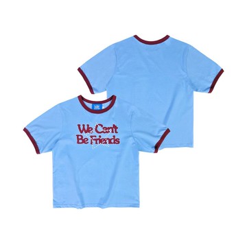 DADDYCLUB | We Can't Be Friend T-shirt 淺藍色 T-shirt 俏皮可愛