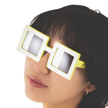 NoggleChanger 黃色 無度數時尚眼鏡 適用於拍照、活動