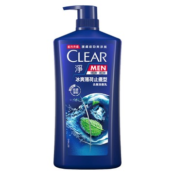 [家速配]Clear淨男士去屑洗髮乳冰爽薄荷止癢1200g