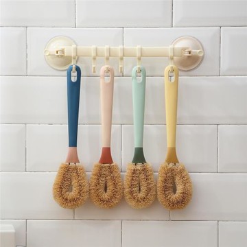 椰棕刷鍋神器洗鍋刷子家用洗碗刷廚房專用長柄去污鍋刷鐵鍋清潔刷