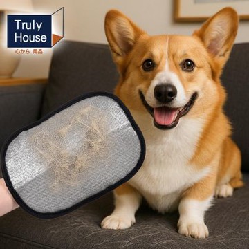 Truly House 五指靜電除毛手套  寵物清潔用品 廁所 小便 毛孩 狗 貓