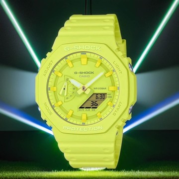 CASIO 卡西歐 G-SHOCK 單色美學 八角手錶 母親節送禮推薦 GA-2100-9A9