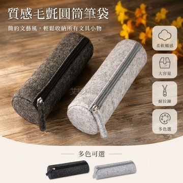 台灣出貨✨ 大容量筆袋 韓版簡約文具袋 初高中鉛筆盒 毛毡便攜收納袋 創意男女生書包配件