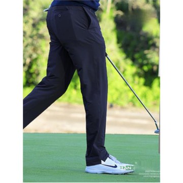 新款高爾夫褲子高彈男士薄款長褲 防水球褲 夏季男褲服裝褲腳開叉