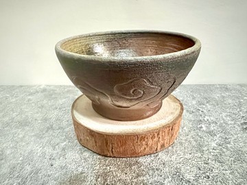 雲紋柴燒茶杯