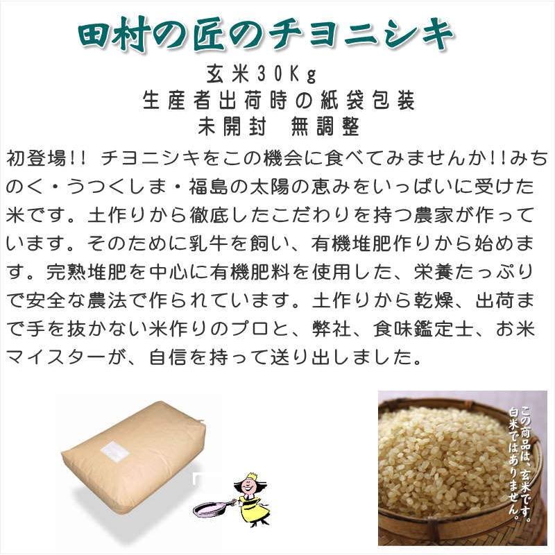 福島県産 玄米 チヨニシキ 30kg 令和5年産