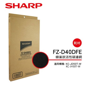(原廠原裝)KC-JD/JH50T 專用蜂巢狀活性碳濾網 FZ-D40DFE
