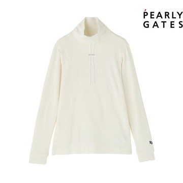 【ṔEARLY GATES】女款白色吸濕蓄熱保暖親膚長袖立領衫 JLW28110