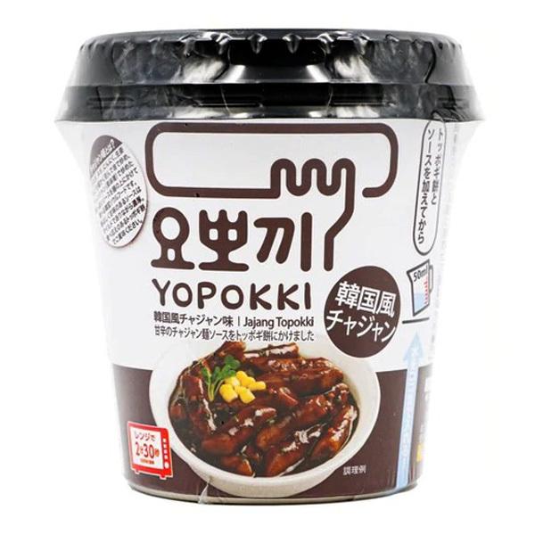 「YOPPOKI」ヨッポギ 韓国風チャジャン味 トッポギ 120g   カップトッポッキ 即席トッポキ