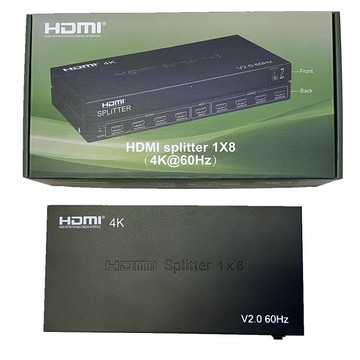 音頻解碼器 DAC 數位轉模擬解碼器 4K60hz HDMI Splitter 1x8高清分配器一拖八 4K電視分頻器