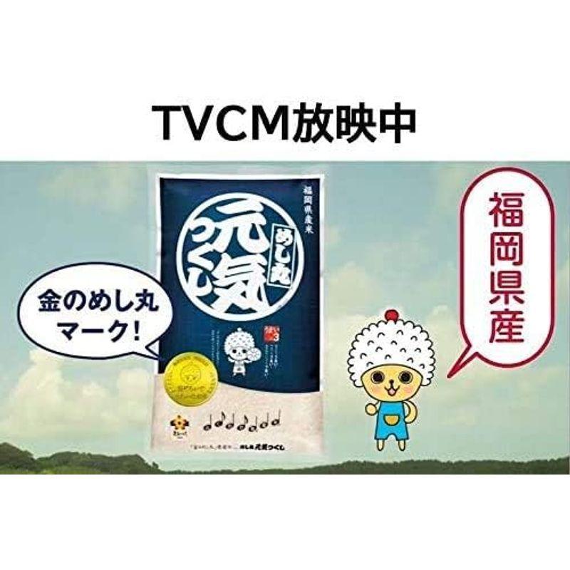 元気つくし 金のめし丸マーク付 福岡県産 10kg(5kg×2) 精米