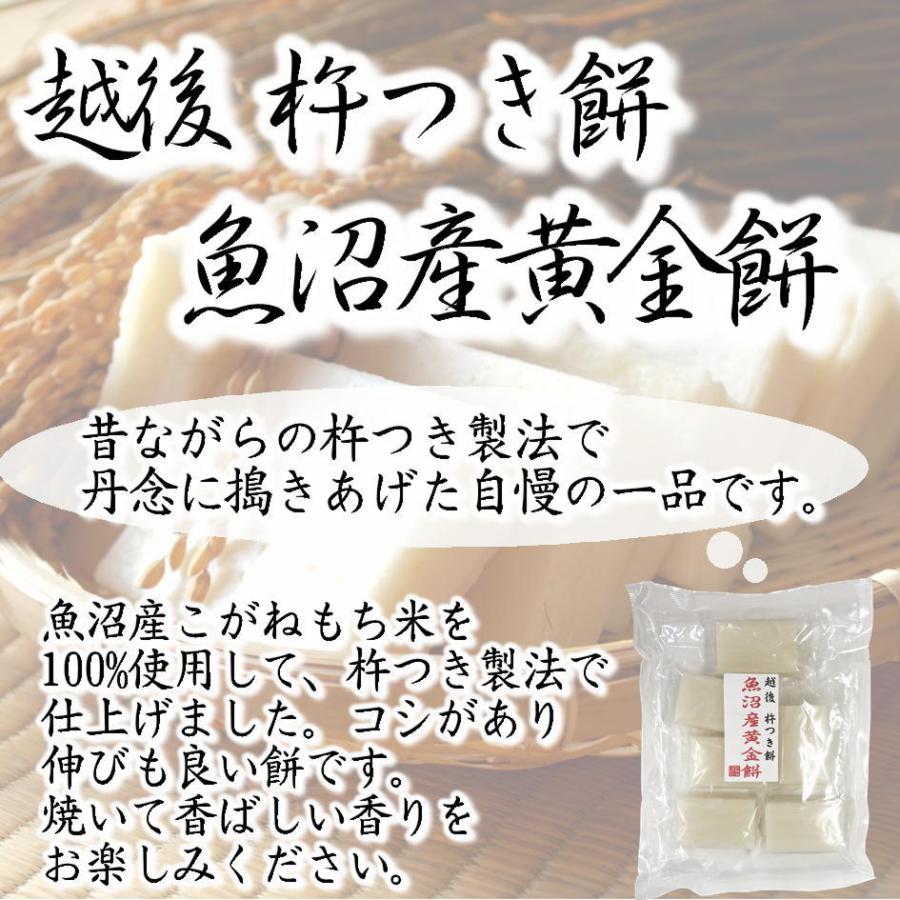 餅 送料無料 産地直送 魚沼産 全国産直米の会推奨　越後 杵つき 餅　魚沼産 黄金餅 300g×12袋×2箱