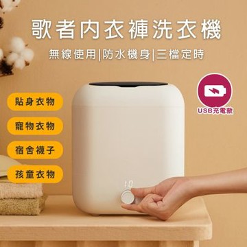 【LY 立元】升級款歌者迷你洗衣機 蔬果清洗兩用機(USB充電款)