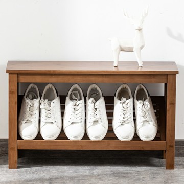 優樂悅~竹庭實木換鞋凳超窄鞋柜進門鞋柜凳可坐式穿鞋凳玄關試鞋凳子家用