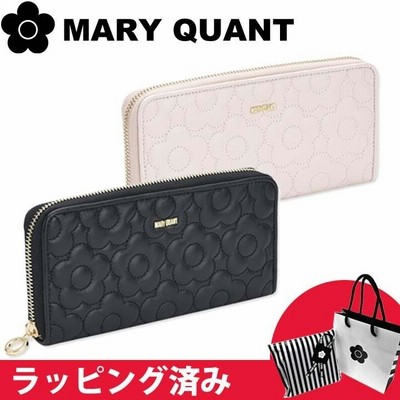 新品 ブラック マリークワント デイジー 長財布 MARY QUANT