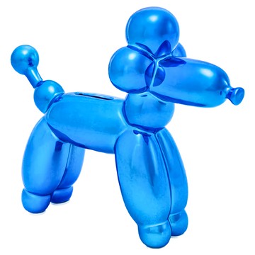 MADE BY HUMANS 貴賓狗造型存錢筒  藍色  1個