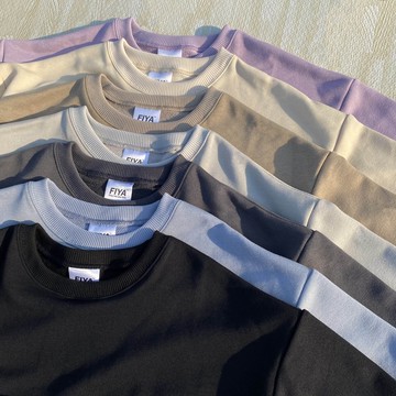 FIYA韓系套裝 7色超厚磅落肩五分袖 台灣製 短棉褲 男生套裝 寬鬆短T 男生上衣 United Freak 385