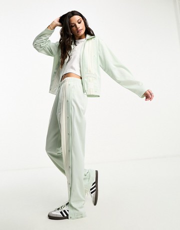 adidas Originals 'Neutral Court' adibreak wide leg trousers in mint green