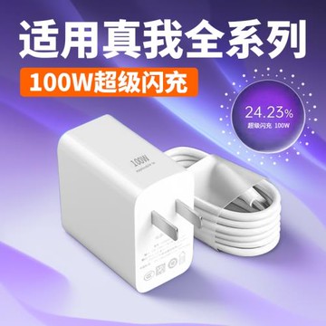 100W充電器適用真我GT5pro超級閃充gtneo5se/gtneo6se/gt5/gt2大師探索版充電頭真我Realme11 12pro+快充套裝