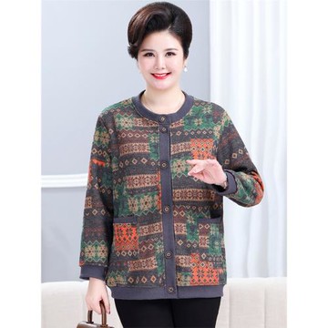 200斤媽媽特大碼女裝加絨襯衫長袖保暖加肥加大中老年秋冬裝外套