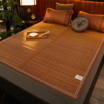 草蓆竹席涼席竹蓆夏季涼席夏季涼席竹席1.5米學生宿舍單人雙人床可折疊1.2m席子1.8米