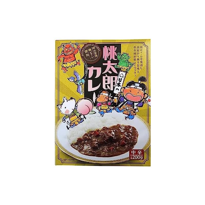 三盛物産 桃太郎カレー 中辛 200g