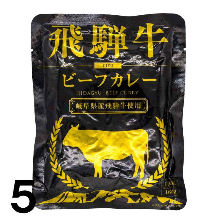  飛騨牛カレー レトルト ビーフカレー 1人前 160ｇ ×5 ふるさと清見21 パスカル清見