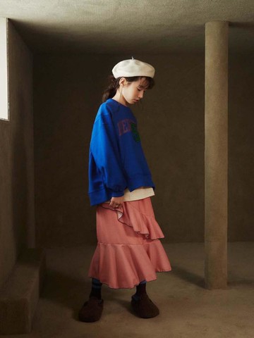 Premium Polyester Standard Fit Skirt [Orange]