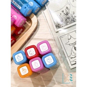 ［SUMI選物］日本製 Pilot Frixion 嚕嚕米moomin 擦擦印章 魔擦印章 印章 手帳本