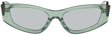 Eckhaus Latta SSENSE 独家发售绿色 The Tilt 太阳镜