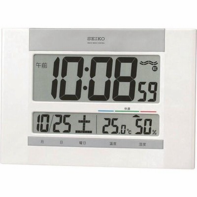 【メーカー在庫あり】 SQ429W セイコークロック(株) SEIKO 快適度表示付き電波時計 HD店