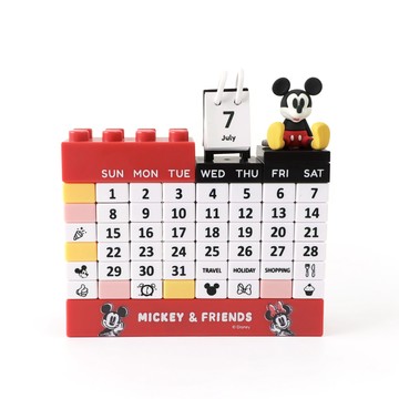 Disney 迪士尼米奇萬年曆-正版授權 Mickey Mouse DIY公仔月曆