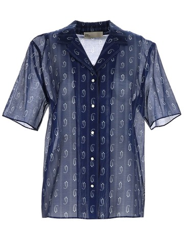 tory burch "paisley" print shirt