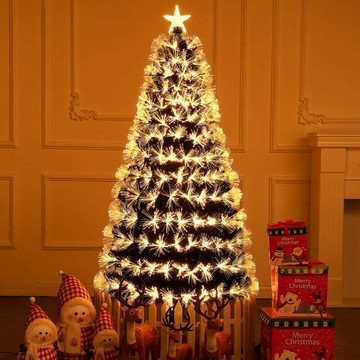 免運 附發票 聖誕樹 光纖樹家用1.5米綠色圣誕樹套餐1.8米發光酒店商場圣誕節裝飾擺件 可開發票 全館五折 工廠現貨直銷 新品特價 z11051