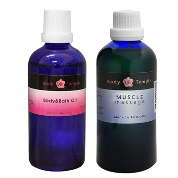 【BodyTemple 身體殿堂】頂級特調SPA複方按摩油-放鬆配方100ml(贈3%特調按摩油-舒緩配方100ml)