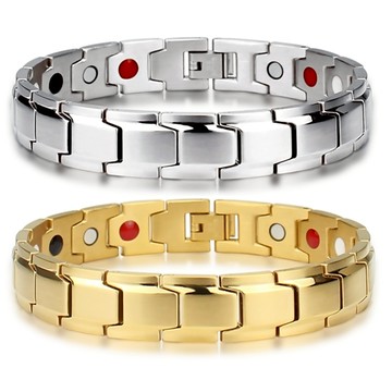 《316小舖》今天特價【N318】(優質316L醫療鋼手鍊-時尚圈住幸福磁石手鍊負離子石手鍊紅外線石手鍊黑膽磁石手鏈)