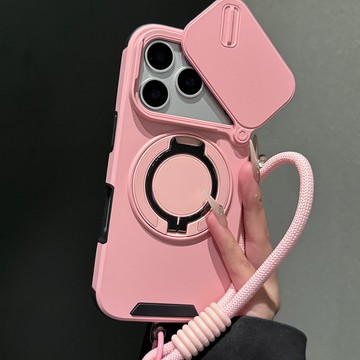 軍規防摔 鏡頭推拉窗 手機殼 附掛繩 iPhone 17 16 15 14 13 12 11 Pro Max 手機殼