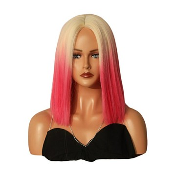 【巴黎精品】現貨+預購 女短假髮透氣假髮片輕量隱形增髮整頂假髮角色扮演-歐美漸層柔順長短髮2色v1ab61