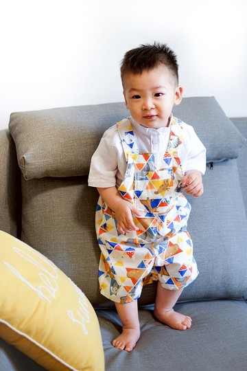 日本純棉繽紛動物園印花Élio經典吊帶短褲