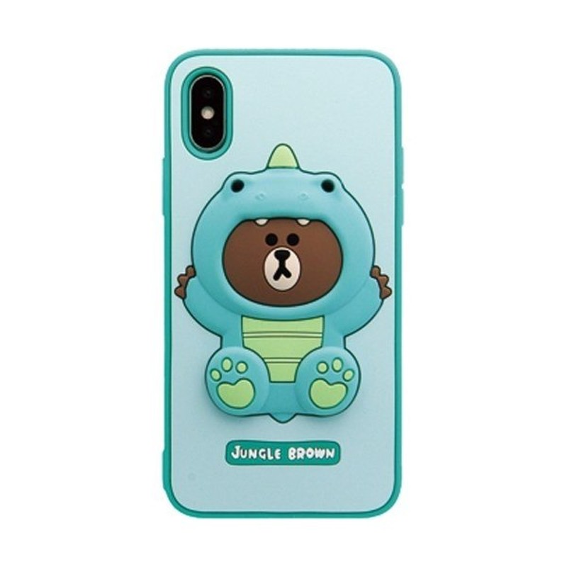 ラインフレンズ Iphone Xs X シリコン ダイノブラウン Kcl Cdb003 1個 Line Friends ラインフレンズ 通販 Lineポイント最大get Lineショッピング