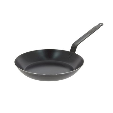 【易油網】DE BUYER 輕礦藍鐵單柄平底煎鍋 28cm #5200.28