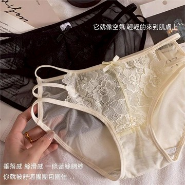 🌸台灣免運🌸法式性感細帶透明網紗内褲 舒適鏤空大碼少女三角褲 蕾絲内褲 薄款純棉檔内褲女 鏤空内褲 性感内褲 内褲女生