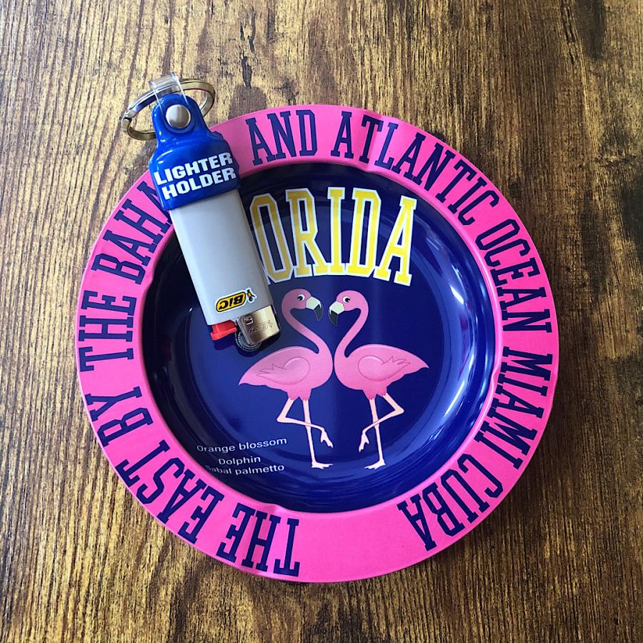 灰皿 FLORIDA 70's レトロヴィンテージ カラフルポップアート Advertising Ash Tray アメリカン雑貨